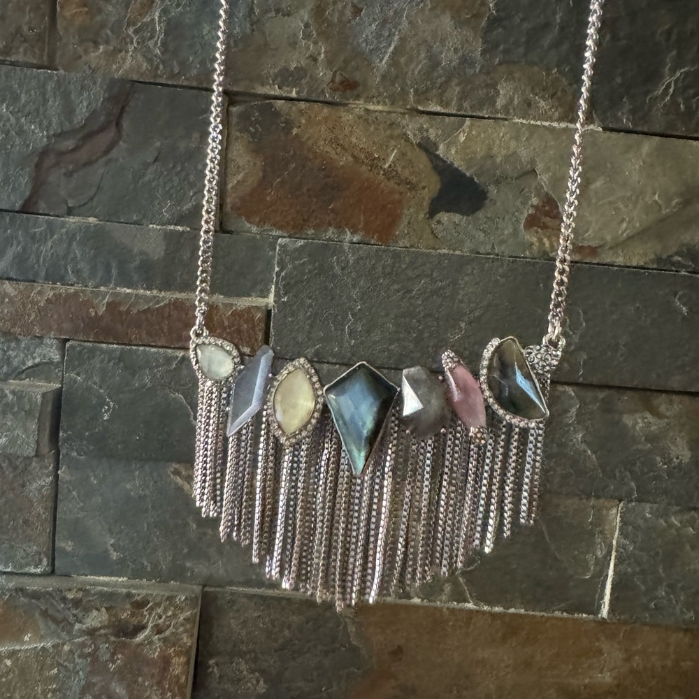 Chloe + Isabel Riverstone Fringe Necklace